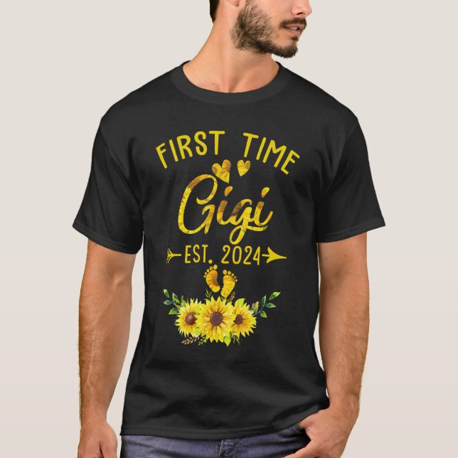 Camiseta Pela Primeira Vez, Gigi Est 2024 Girassol Promovid (Frente)