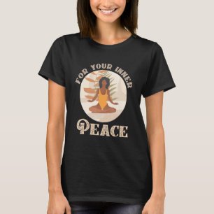 Camiseta Pela Sua Meditação De Malhação De Paz Interna Yoga