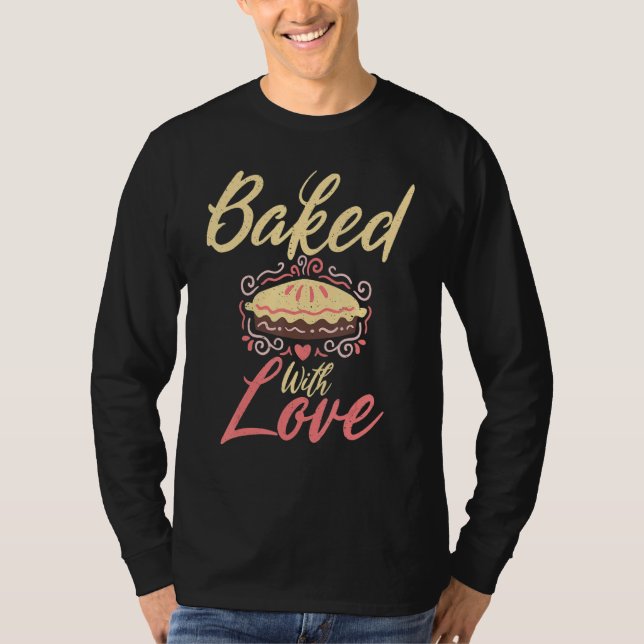 Camiseta Pelado Com Cozinhar De Amor Fazendo Baker (Frente)
