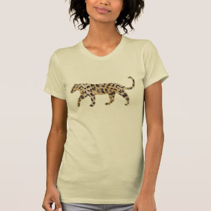 Camiseta Pele de Leopardo em Marfim Tangerina