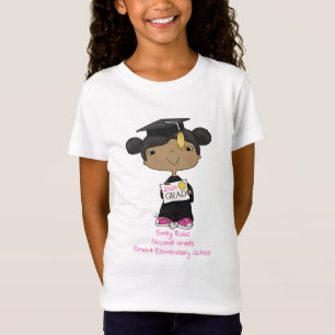 Camiseta Pele Escura da Menina Formando
