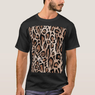 Camiseta Pele-leopardo: padrão uniforme.