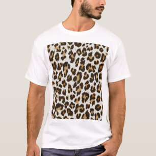 Camiseta Pele-Leopardo: Textura sem Semente Vintage