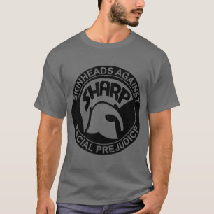 Camiseta Pele SHARP contra o racismo na design negra