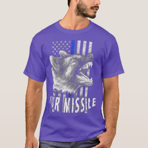 Camiseta Peles com míssil de pele K9 - Sinalizador Vertica