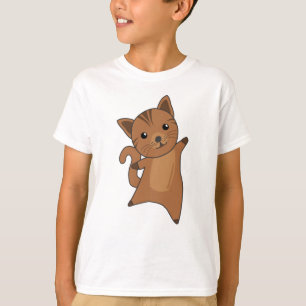 Camiseta Peles De Gatinho De Gato Animais De Corte De Casca