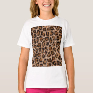 Camiseta Peles-leopardo Peles Peles com pelo Jaguar Pele de
