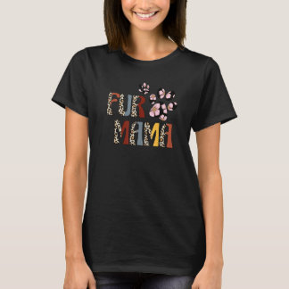 Camiseta Peles mama-leopardo com pelo, pelo menos mamãe tee