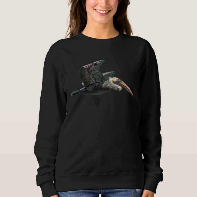 Camiseta Pelican Bird Flying Soaring Seabird Beach Nature L (Frente)