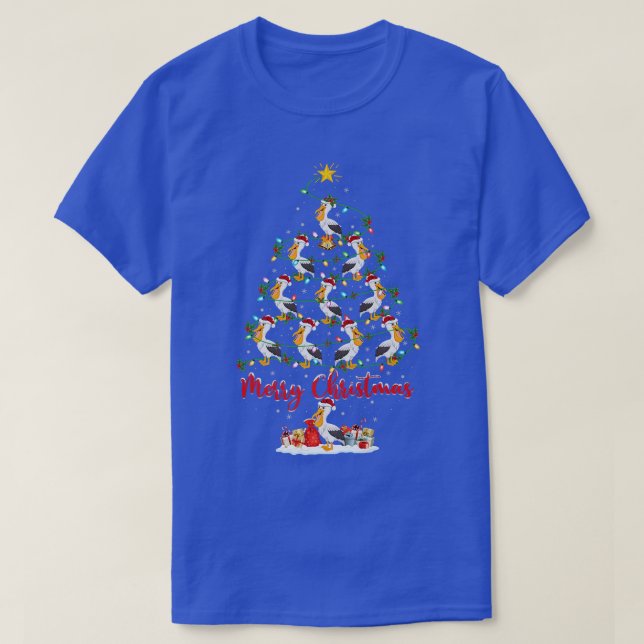 Camiseta Pelican Bird Lover Matching Santa Pelican Christma (Frente do Design)