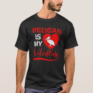 Camiseta Pelican é meu Namorados, coração engraçado, Pe