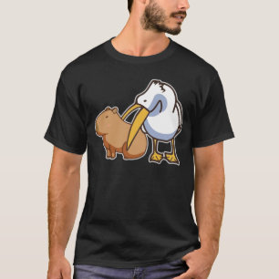 Camiseta Pelican Eating Capybara Capibara Animal