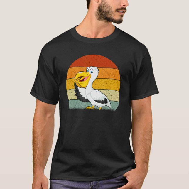 Camiseta Pelican  Retro Style Vintage (Frente)