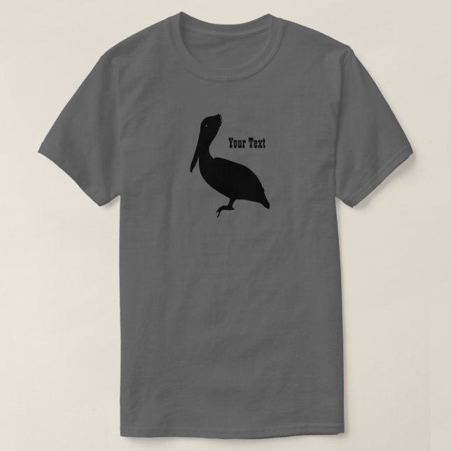 Camiseta Pelican Silhouette Mens (Frente do Design)