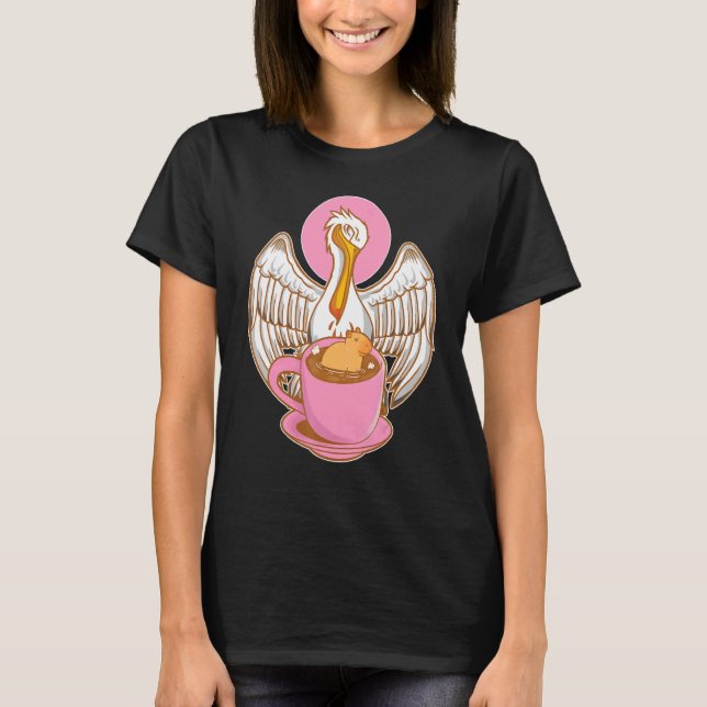 Camiseta Pelican tenta comer Capybara (Frente)