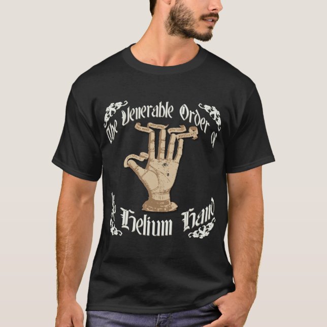 Camiseta Pelicano da mão do hélio das ESCUMALHAS (Frente)