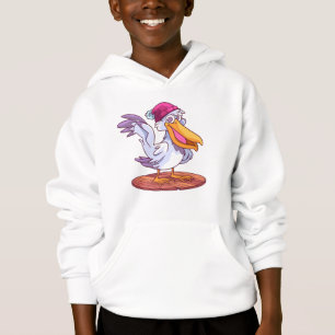 Camiseta Pelicano de Natal Desenhado à Mão Cartoon