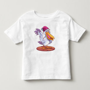 Camiseta Pelicano de Natal Desenhado à Mão Cartoon