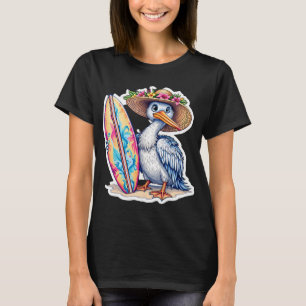 Camiseta pelicano surfista