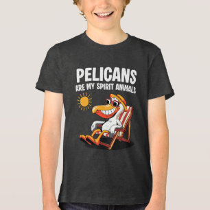 Camiseta Pelicanos São Meus Animais Espirituais Pelicano En