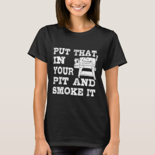 Camiseta Pellet Fumante Engraçado Pit Gift Grill Para Carne