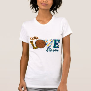 Camiseta Pelo Amor Do Jogo De Basquete Mãe Leopardo