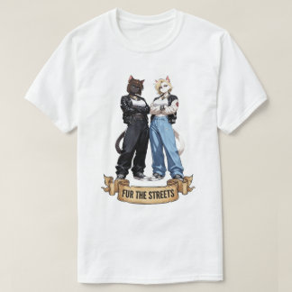 Camiseta Pelo para as Ruas - Anime Garota Gato Streetwear