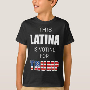 Camiseta Pelo Presidente Eleitoral Trump 2020 Mulheres hisp