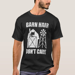 Camiseta Pelos de Celeiro Não Se Importam Fazendeiro Engraç