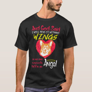 Camiseta Pembroke Welsh Corgi Anjo Sem Asas