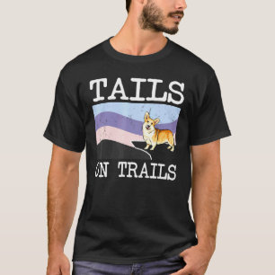 Camiseta Pembroke Welsh Corgi Caudas Em Trilhas Cão Hiking