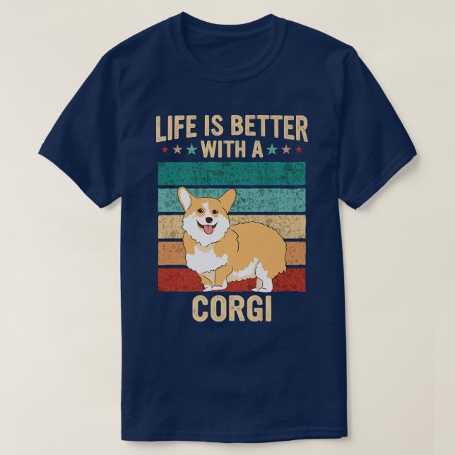 Camiseta Pembroke Welsh Corgi Dog1278 (Frente do Design)