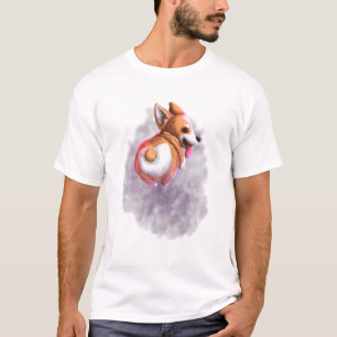 Camiseta Pembroke Welsh Corgi Dog Cosmic Galaxy Celestial S