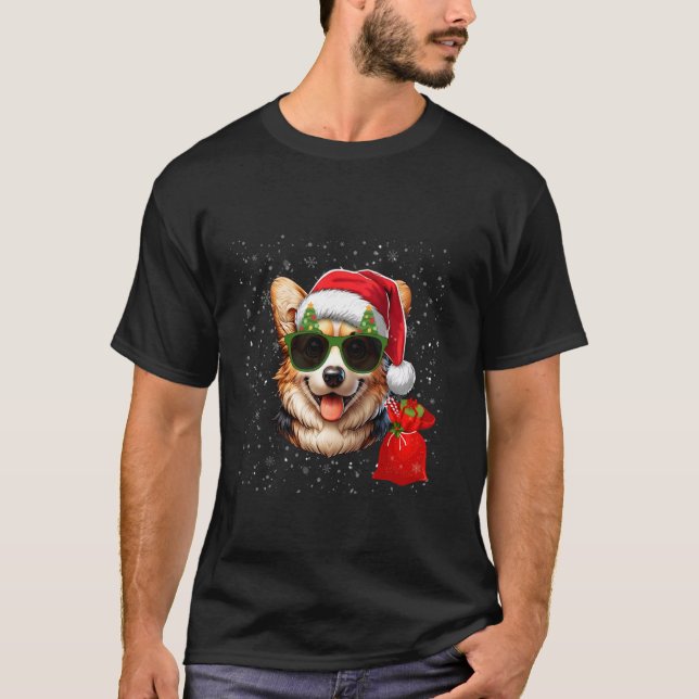Camiseta Pembroke Welsh Corgi Dog Homens Mulheres Crianças  (Frente)