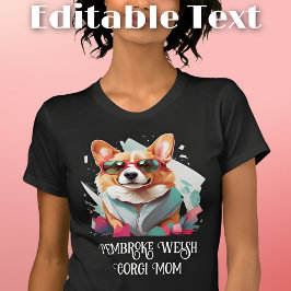 Camiseta Pembroke Welsh Corgi Dog Mãe Óculos de sol