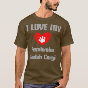 Camiseta Pembroke Welsh Corgi Eu Amo Meus Cães Engraçados