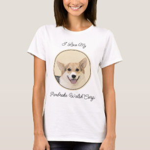 Camiseta Pembroke Welsh Corgi - Pintura Original para Cacho