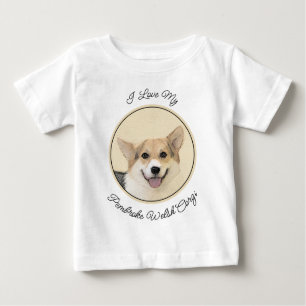 Camiseta Pembroke Welsh Corgi - Pintura Original para Cacho