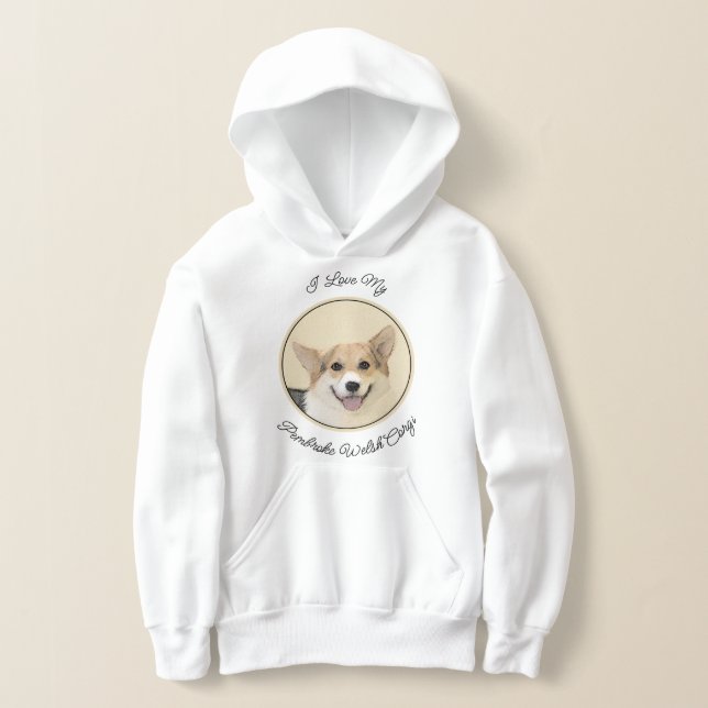 Camiseta Pembroke Welsh Corgi - Pintura Original para Cacho (Postura )
