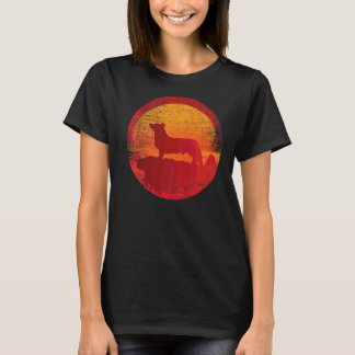 Camiseta Pembroke Welsh Corgi Retro Sunset