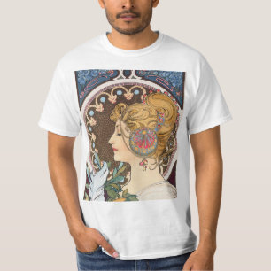 Camiseta Pena de Alphonse Mucha - Vintage Art Nouveau