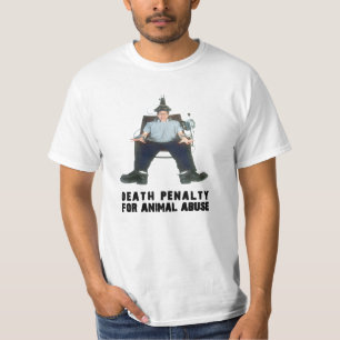 CAMISETA PENA DE MORTE PARA A CADEIRA ELÉT. DO ABUSO ANIMA