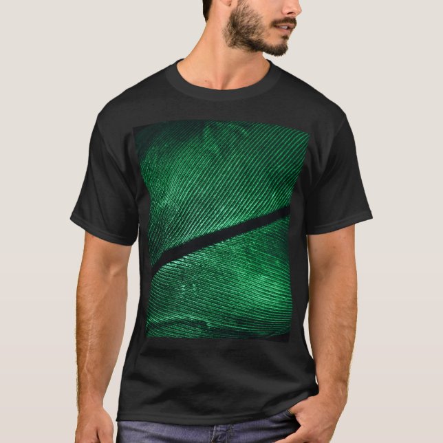 Camiseta Pena Verde, Linda Textura Padrão. (Frente)