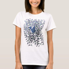 Camiseta Penas da luva longa do amor eterno