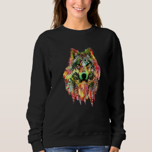 Camiseta Penas de Lobo Tribal Nativo Nórdico Boêmio 1