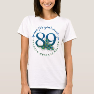 Camiseta Penas de Pavão de 89º Aniversário