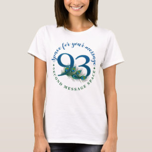 Camiseta Penas de Pavão de 93º Aniversário