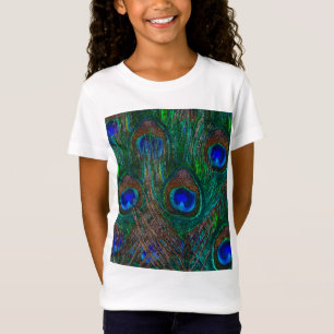 Camiseta Penas de Peacock Estilo de Etapa