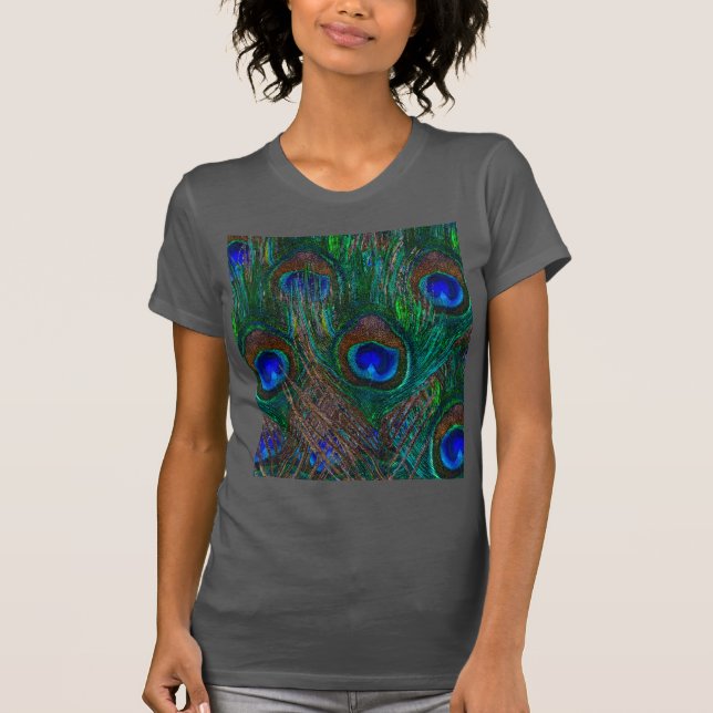 Camiseta Penas de Peacock Estilo de Etapa (Frente)