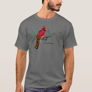Camiseta penas vermelhas